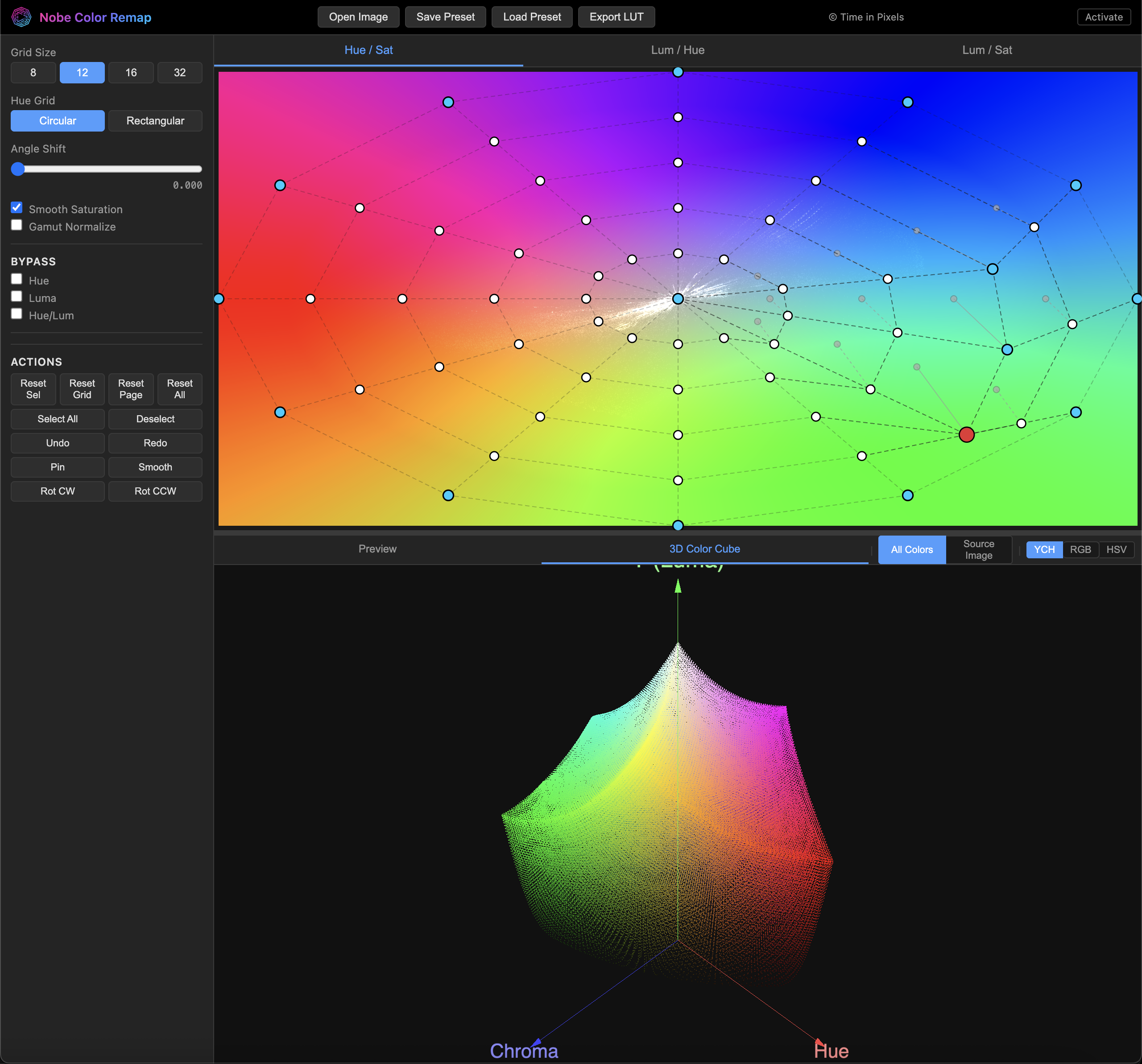 3D Color Cube visualization